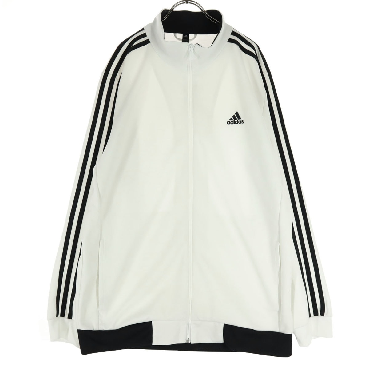 刺繍 長袖 トラックジャケット XO ホワイト メンズ 古着