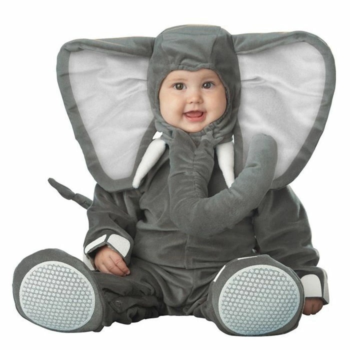 ハロウィン 衣装 子供用 キッズ 着ぐるみ 子供 赤ちゃん ぞうのぬいぐるみ ( クリスマス 衣装 男の子 女の子きぐるみ コスチューム 仮装 なりきり コスプレ カバーオール 春 秋 冬 ぞう)［子