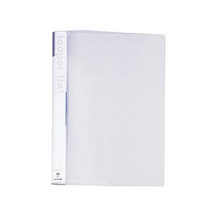 (まとめ) リヒトラブ ルーパーフラット A4タテ 2穴 100枚収容 乳白 F-52-1 1冊 (×40セット)