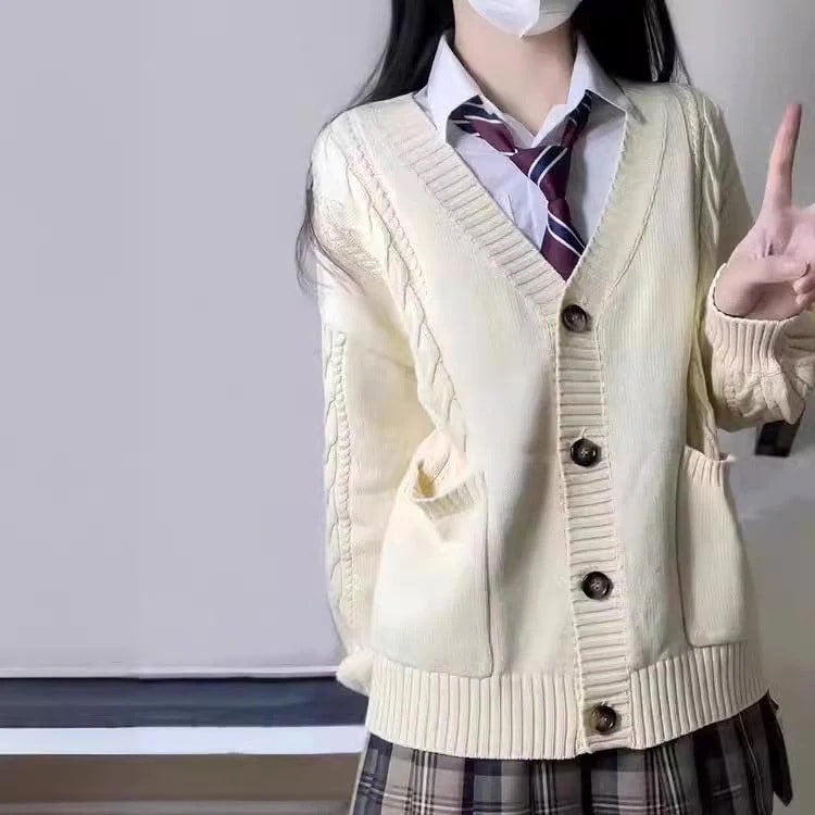 トップスカーディガンスクールカーディガン 高校生 女の子 ゆったり ニット カーディガン ニットカーディガン 学生 秋アウター 羽織り