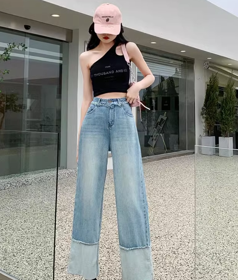 ボトムス デート モテアイテム ストレートパンツ ポケット ハイウエスト 大人可愛い きれいめ 上品 おしゃれ かっこいい 大人可愛い ラブリー キュート ガーリー クール モード系 セクシー 8,380円