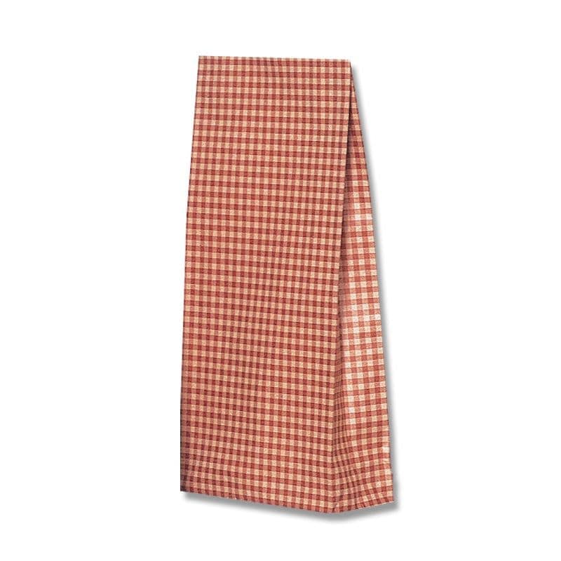 （まとめ買い）シモジマ HEIKO 紙袋 角底袋 ファンシーバッグ S4 ギンガム2 R 100枚 幅160xマチ65x高320mm 003079740 [x3セット]