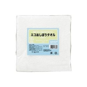 （まとめ）オーミケンシ エコおしぼりタオル5枚セット ホワイト9512(×3セット)