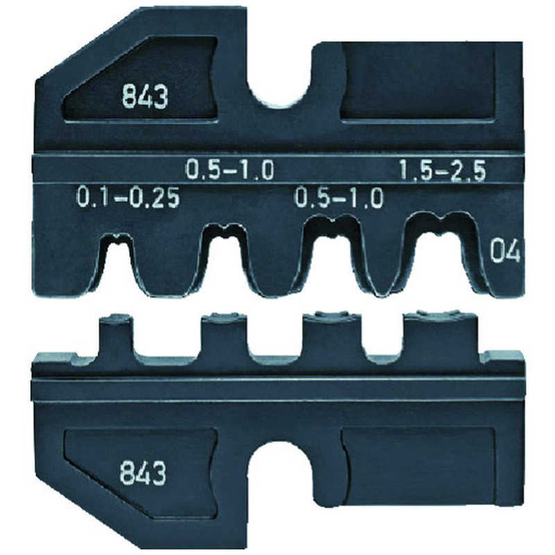 KNIPEX社　圧着ダイス (9743-200用)　9749-04