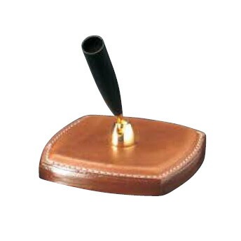 （まとめ買い）店舗用品 本革ペンスタンド ペン立て 1本立て PSS-306 ブラウン [x3]