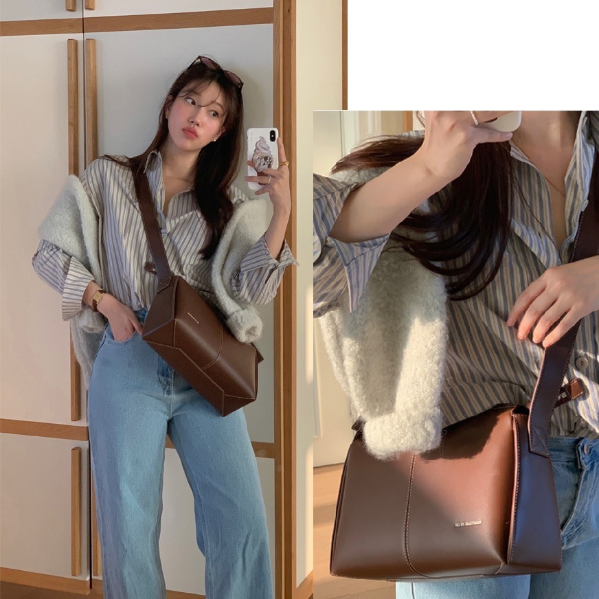 [JILLSTUART]韓国ファッション[ブレッド]ミディアムショルダーバッグ - 3color