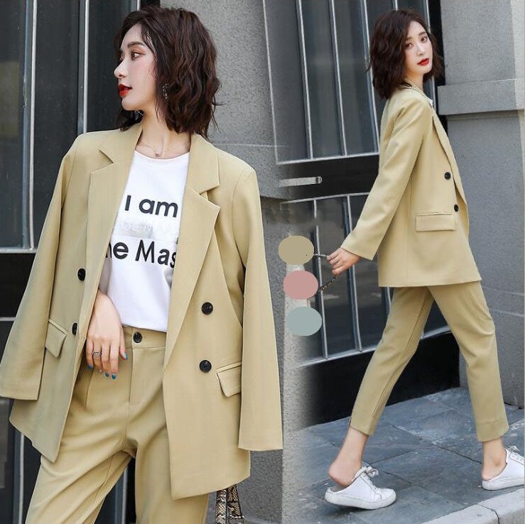 大きな取引 パンツスーツ リクルートスーツレディース 2点セット ビジネス 細身シルエット フォーマル ダブルボ その他 スーツ Color ピンク Aegis Qa