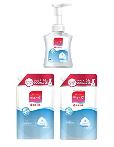他サイト： 【医薬部外品】 MUSE ハンドソープ 泡 ミューズ オリジナル 本体 250ml + 詰め替え 900ml 2個 殺菌 消毒 除菌の商品画像