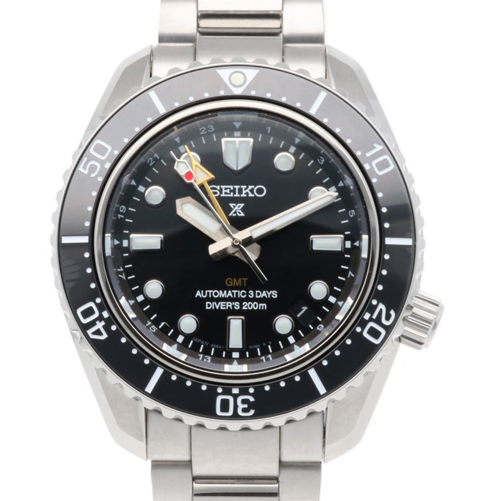 セイコー プロスペックスダイバーズ GMT 腕時計 ステンレススチール 6R54-00D0 自動巻き 1年保証 SEIKO 中古