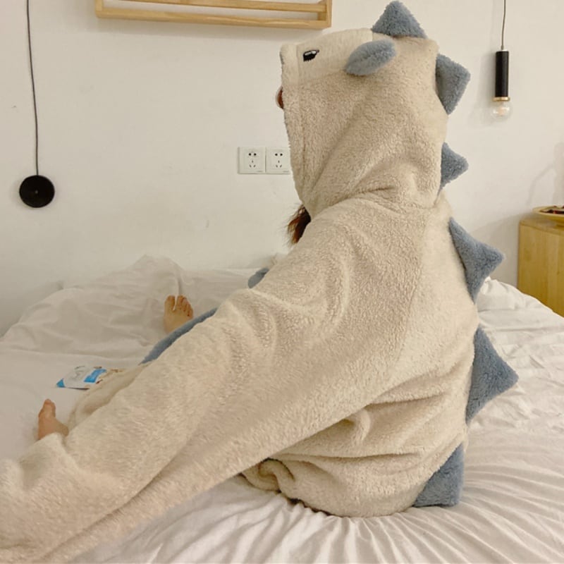 5color レディース ナイトガウン パジャマ ワンピース 寝巻 ルームウェア フード付き