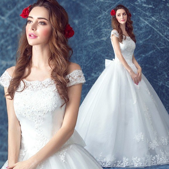 ウエディングドレス 半袖 結婚式 二次会 ウェディングドレス ボレロ 安い プリンセス エンパイア 花嫁 白 披露宴 ロングドレス ブライダル レトロ 大きいサイズ