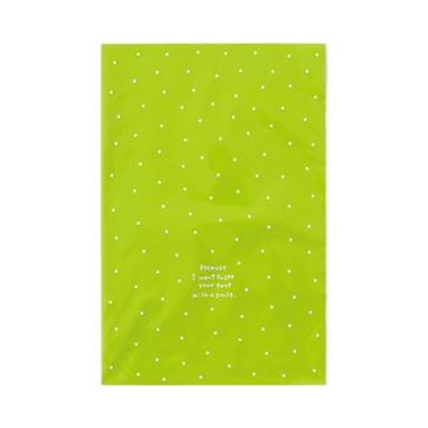 （まとめ）ヘッズ ドットOPPギフトバッグ Lグリーン DT-O2 1パック（50枚）[x20]