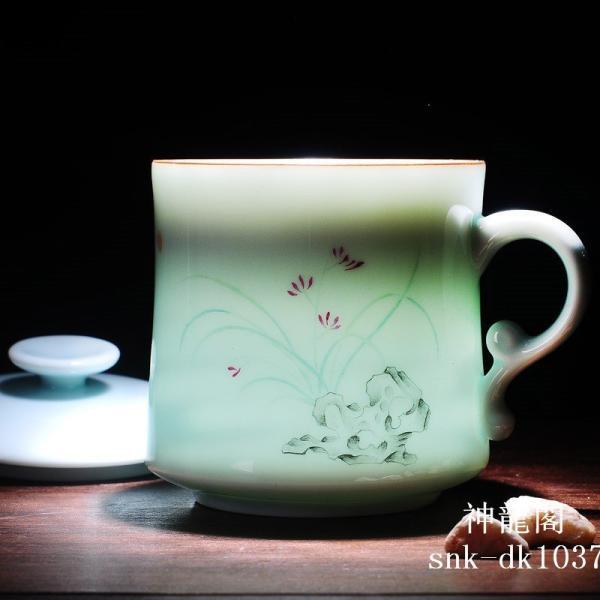中国風　景徳鎮陶磁器　主人杯　単杯 粉彩　茶器　工夫茶杯　濾過杯付け　品茶杯　ティーカップ