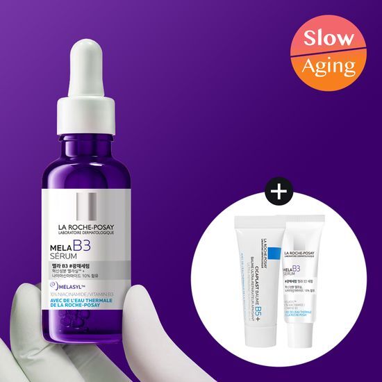 ラロッシュポゼ メラB3セラム 30ml ギフトセット（+メラB3セラム 3ml＋シカバーム 3ml プレゼント） 6,902円