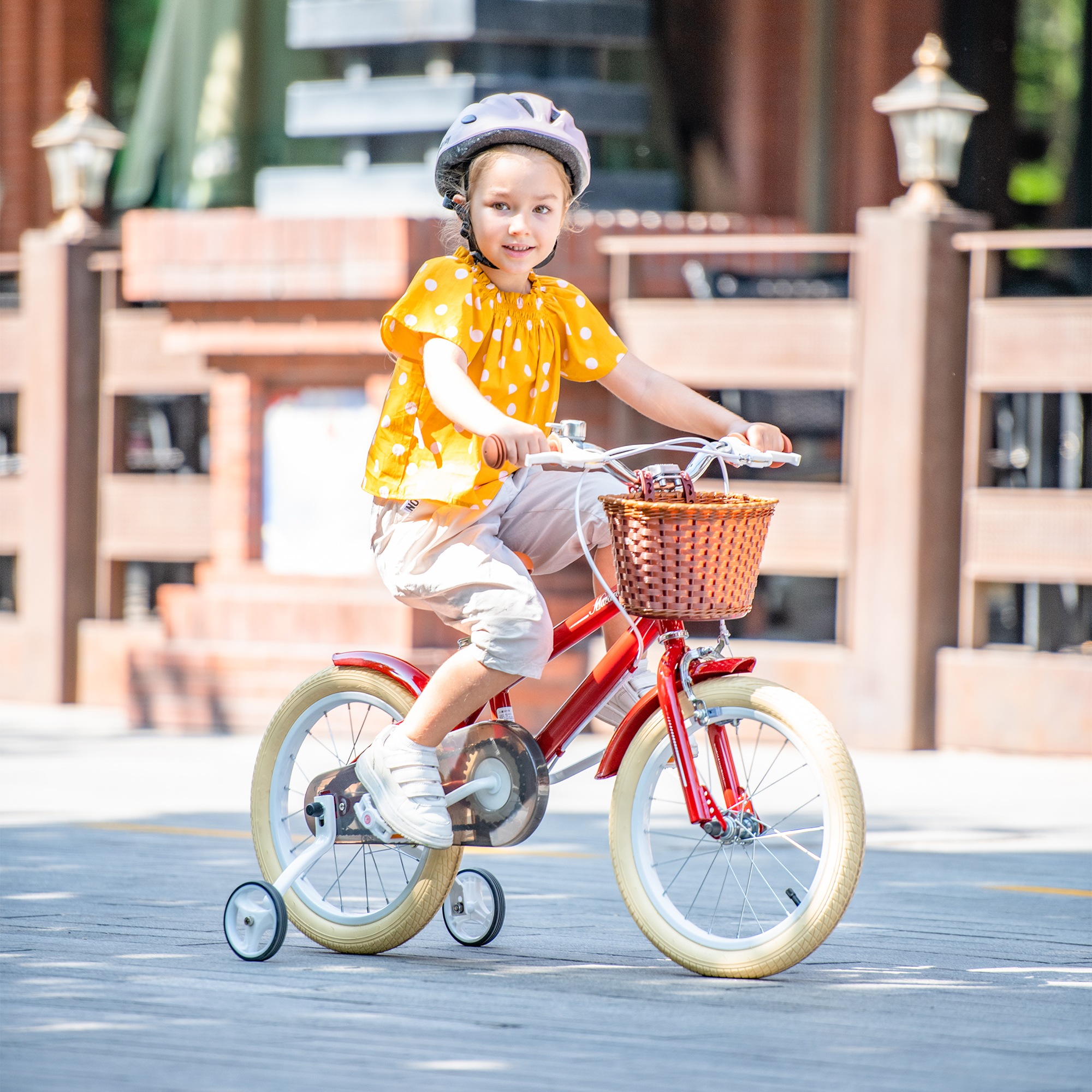 Qoo10] 子供用自転車 16インチ 補助輪 ベル : 自転車