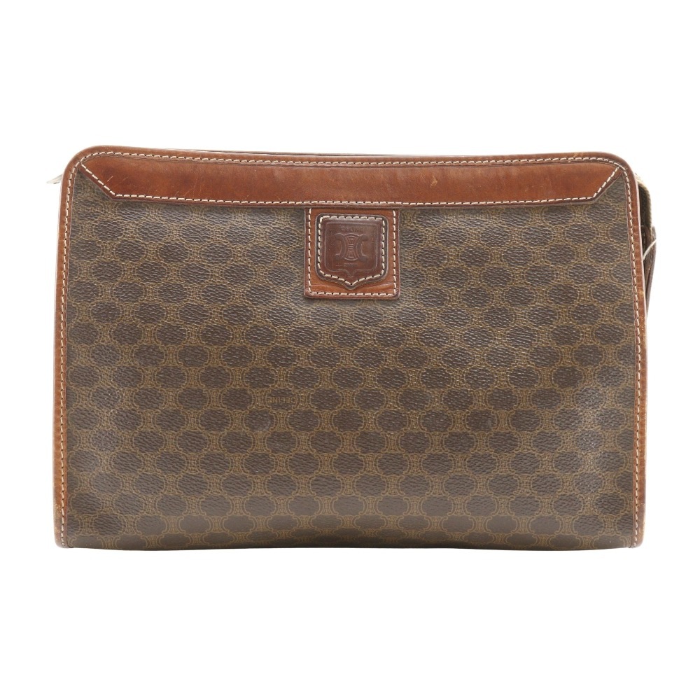 マカダム オールドセリーヌ ヴィンテージ セカンドバッグ PVC 茶 メンズ 中古品 9,984円