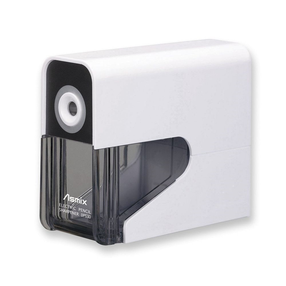 （まとめ買い）アスカ 鉛筆削り 乾電池式 電動シャープナー ホワイト DPS30W [x3]