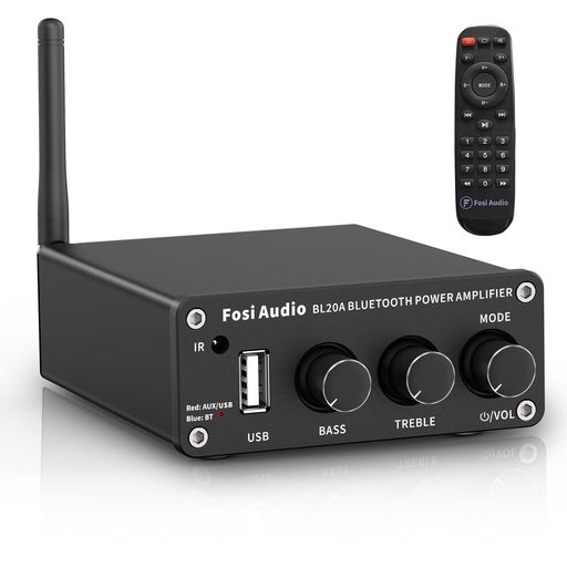 FOSI AUDIO BL20A 小型 BLUETOOTH ステレオ アンプ 家庭用 100WX2 HI-FI ミニ 2チャンネル クラスD デジタルアンプ ホーム オーディオ スピーカーアンプ TP