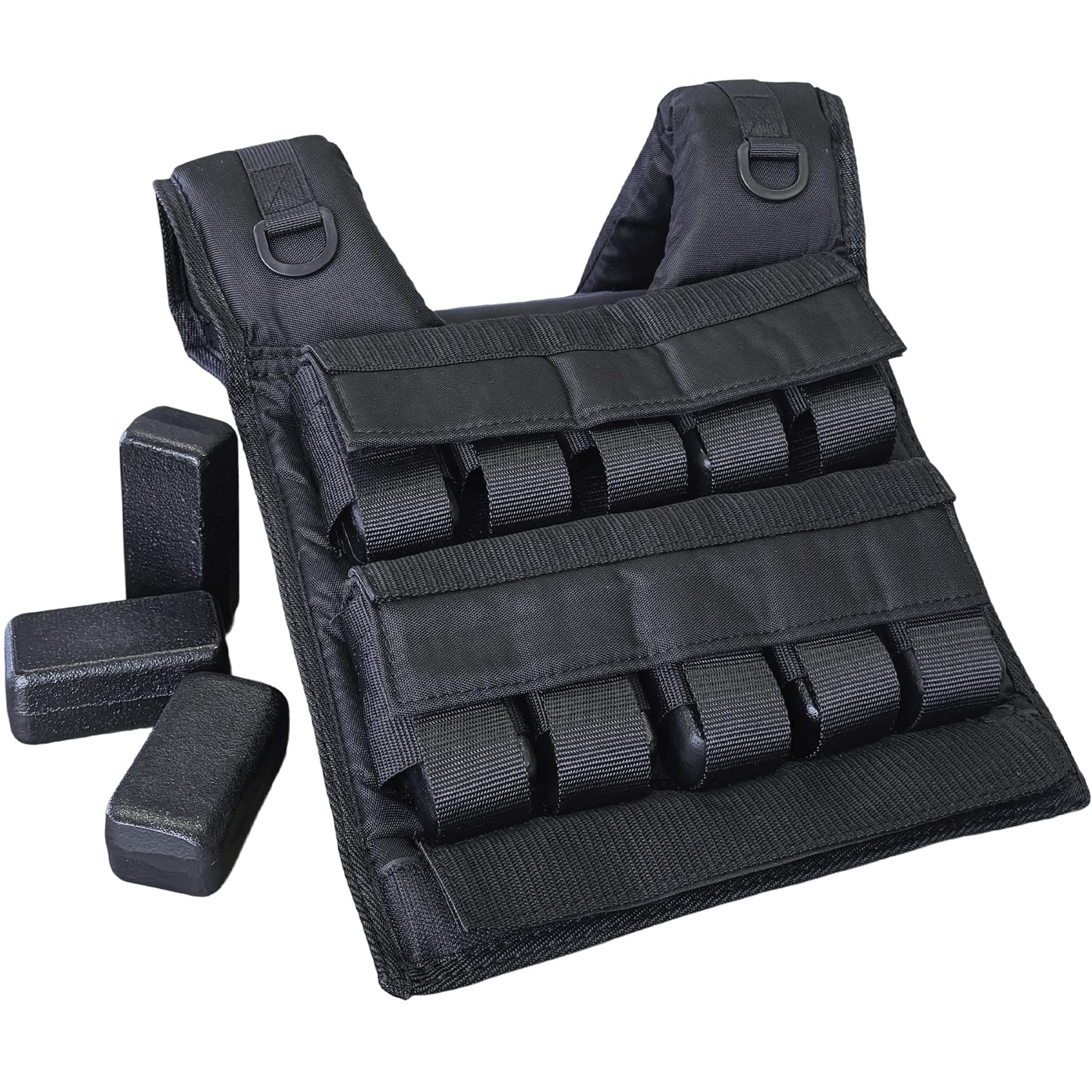 ウエイトベスト 20kg 重さ調節可能 加重ベスト ウェイトベスト トレーニング 重り （ブラック） 8,733円