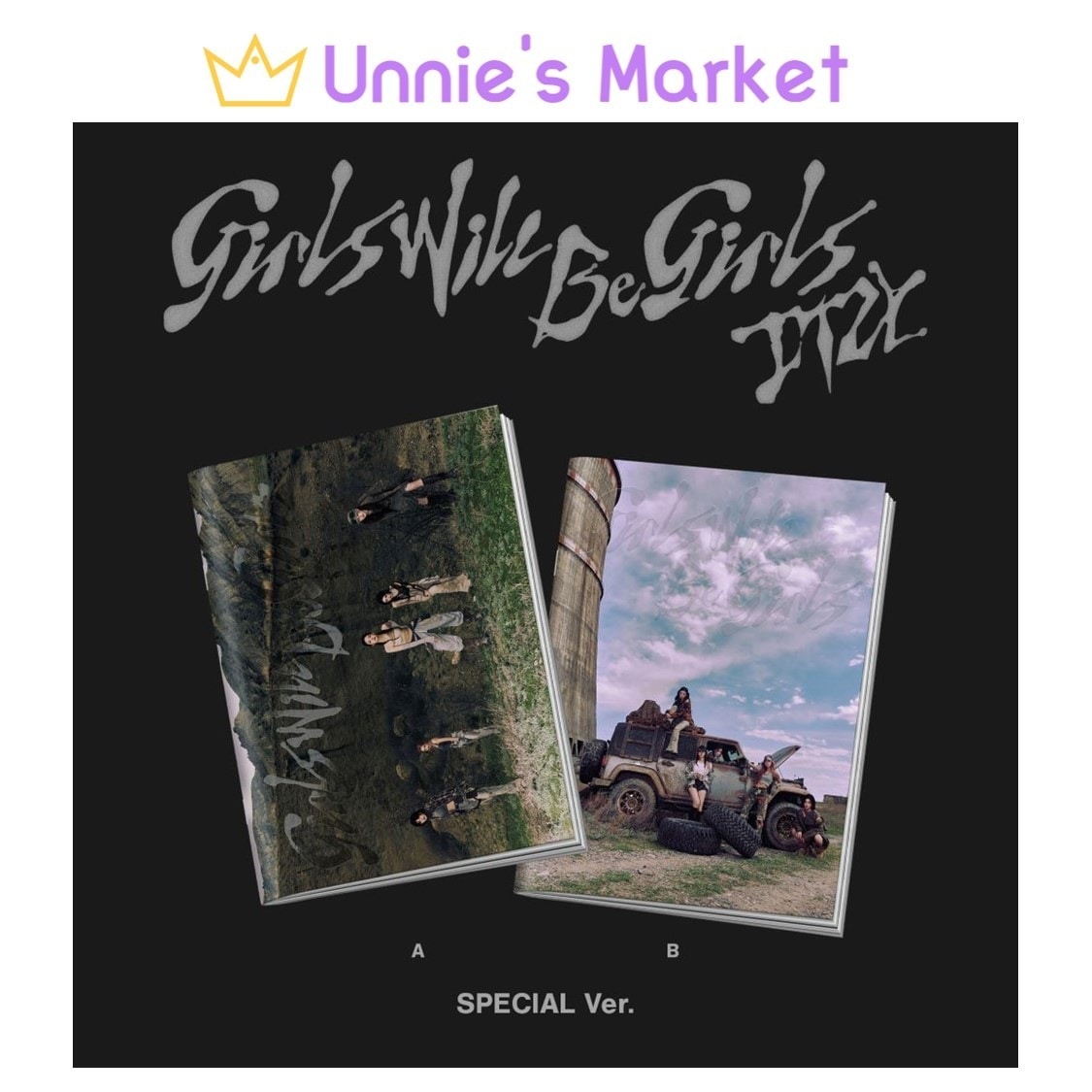 [SET] ITZY - Girls Will Be Girls SPECIAL EDITION + Free Photocard 1EA(fan-made)