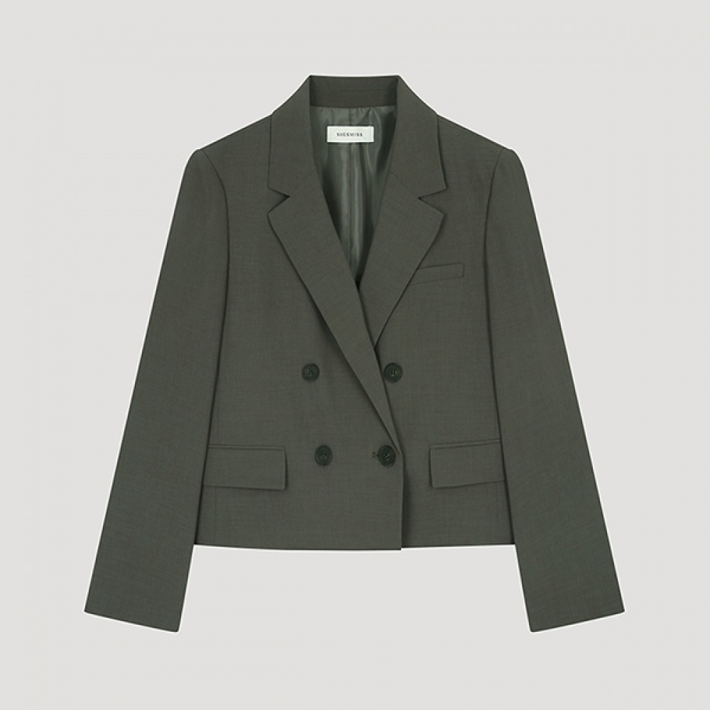 (Shes Miss) ライトツーボタンセットアップジャケット_SWSJKO22040_BR 7,988円