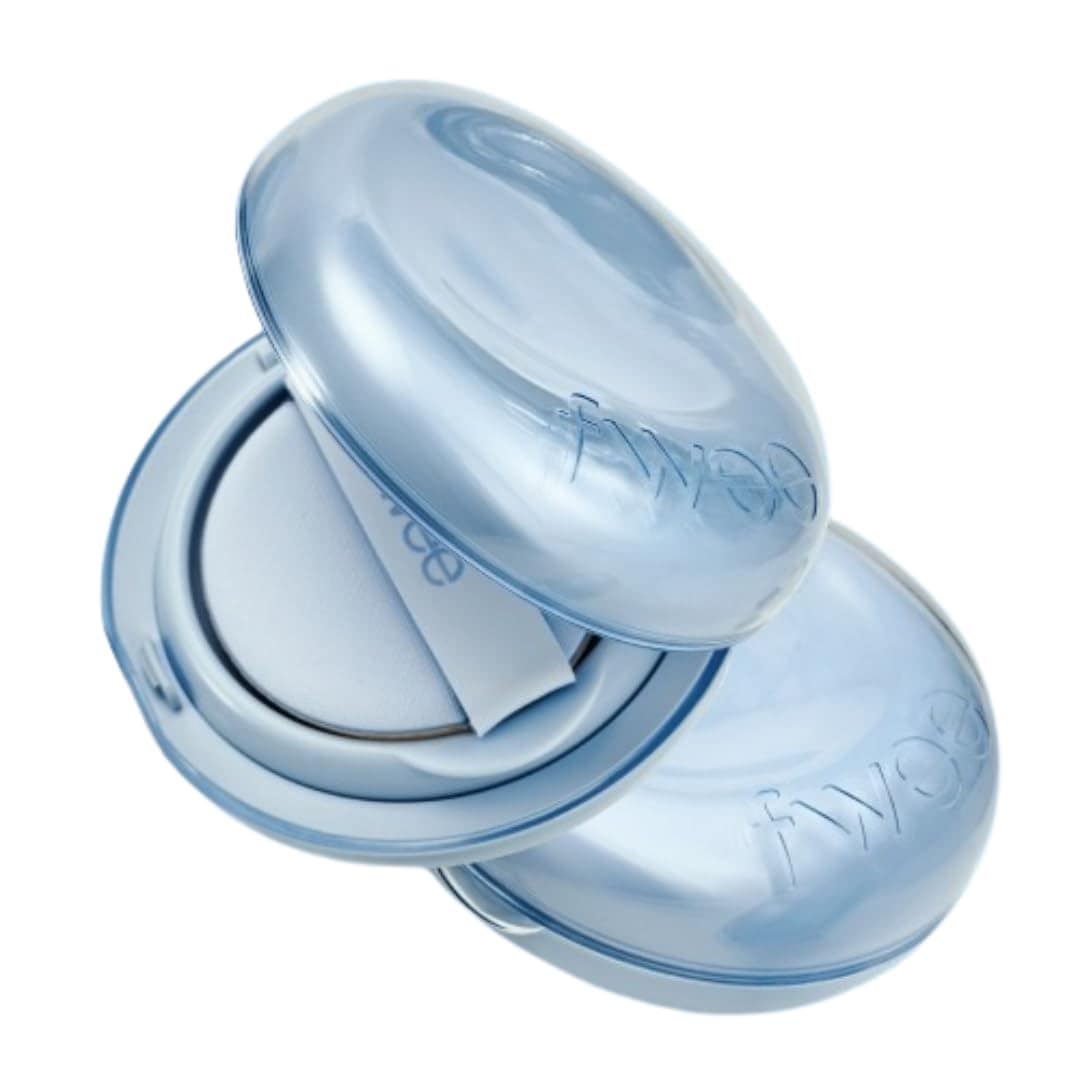 fwee フィー クッションファンデ クッションガラス SPF50+ PA+++ CUSHION GLASS NATURAL 韓国コスメ 水分 カバー力 (03 ナチュラルガラス, 13g)