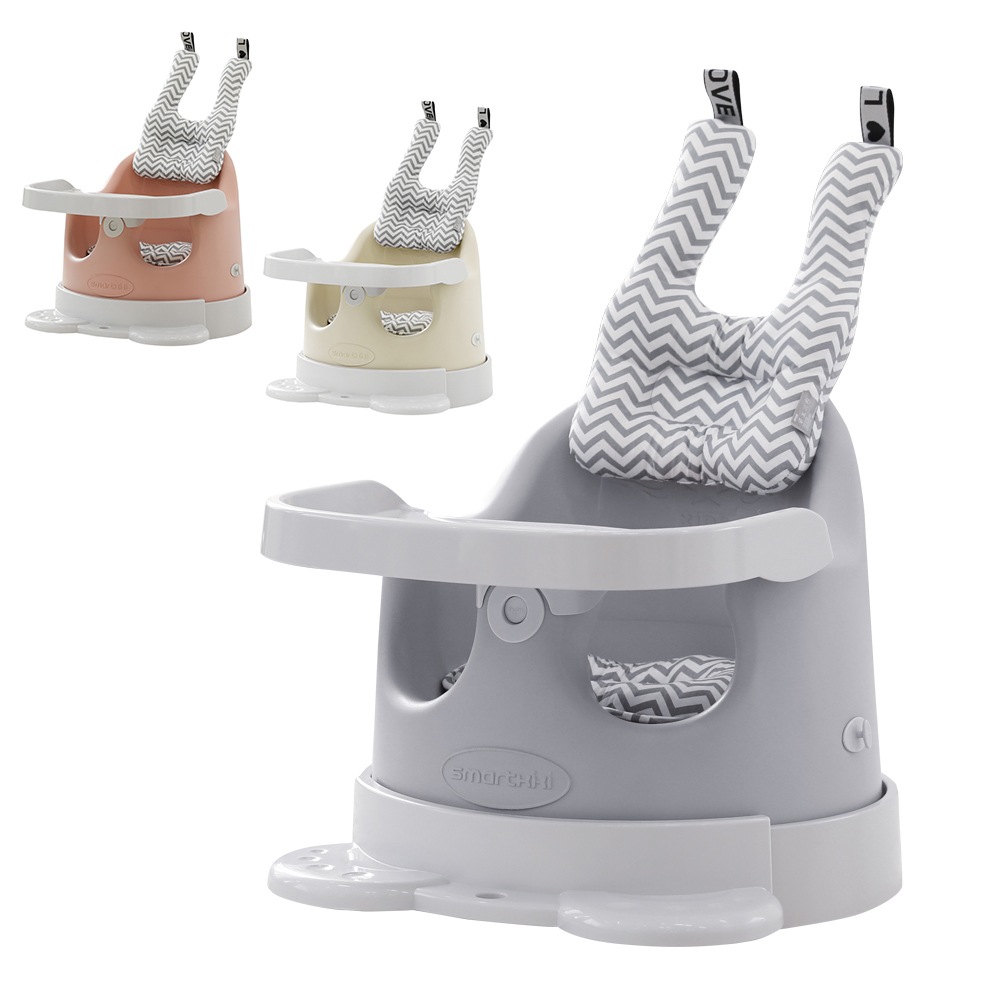 【クリームサーモンのみ1月6日から配送可能】ベビーチェア ローチェア クッションセット 専用テーブル付き 食事チェアー トレイ付 テーブルチェア