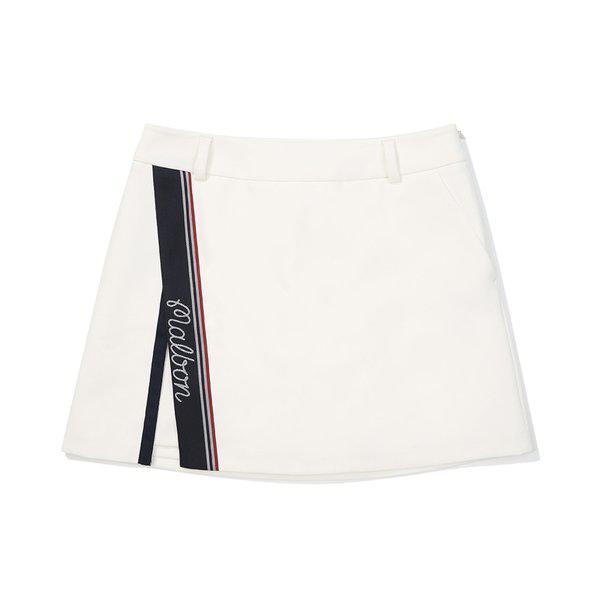 [マルボン公式] Aライン サイドスリットスカート OFF WHITE (WOMAN)