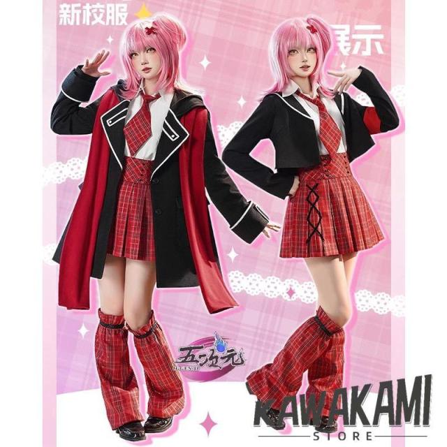 三分妄想　しゅごキャラ！　コスプレ　 日奈森 あむ　ジュエルジョーカー　あむ　新制服　コスプレ衣装　ウィッグ　追加可能