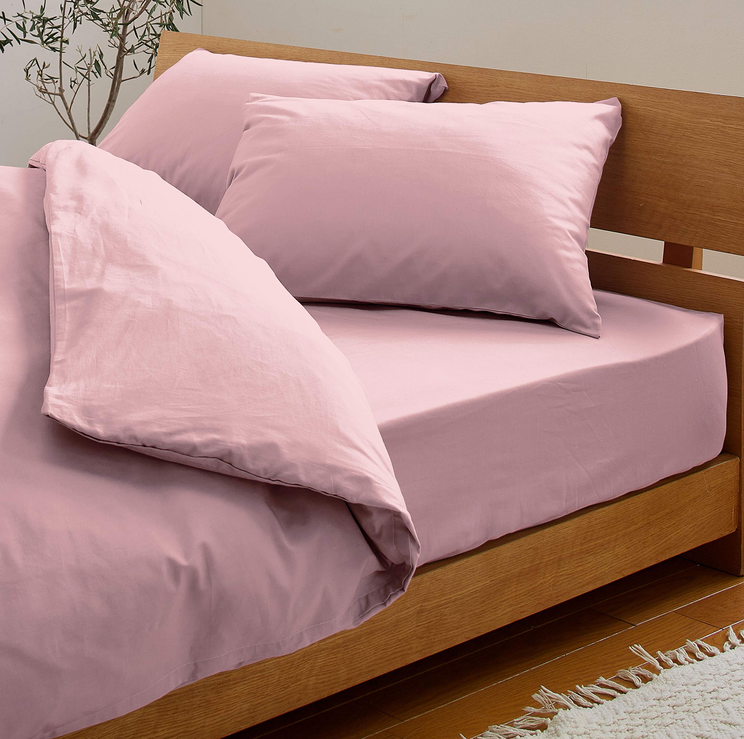 日本製 綿100% 布団カバー3点セット フィットシーツ 和式 セミダブル フラミンゴ SB-504-N