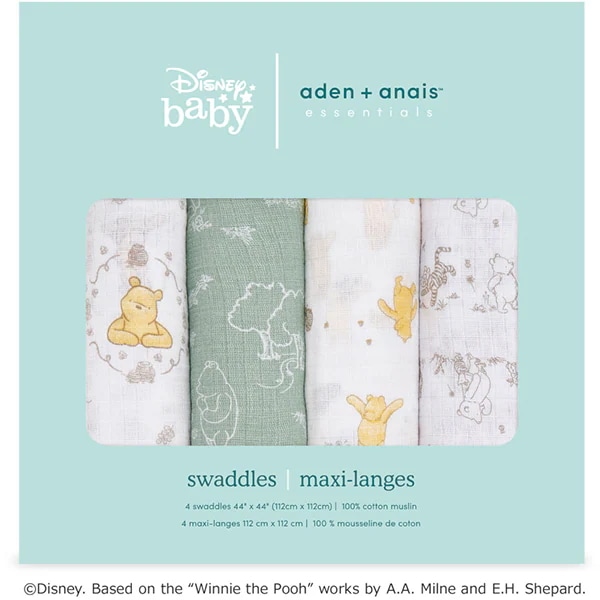 おくるみ スワドル 4枚入 ウィニーフレンズ 出産祝い ディズニー ESWC40008DIJB