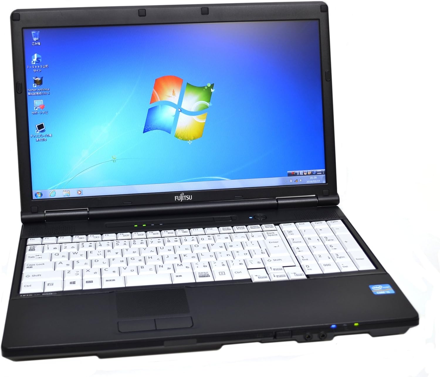 ノートパソコン LIFEBOOK A572/FX Core i5 3320M2.60GHz メモリ4G 15.6型ワイド マルチ 無線LAN 3.0 Windows7 Win8リカバリ付
