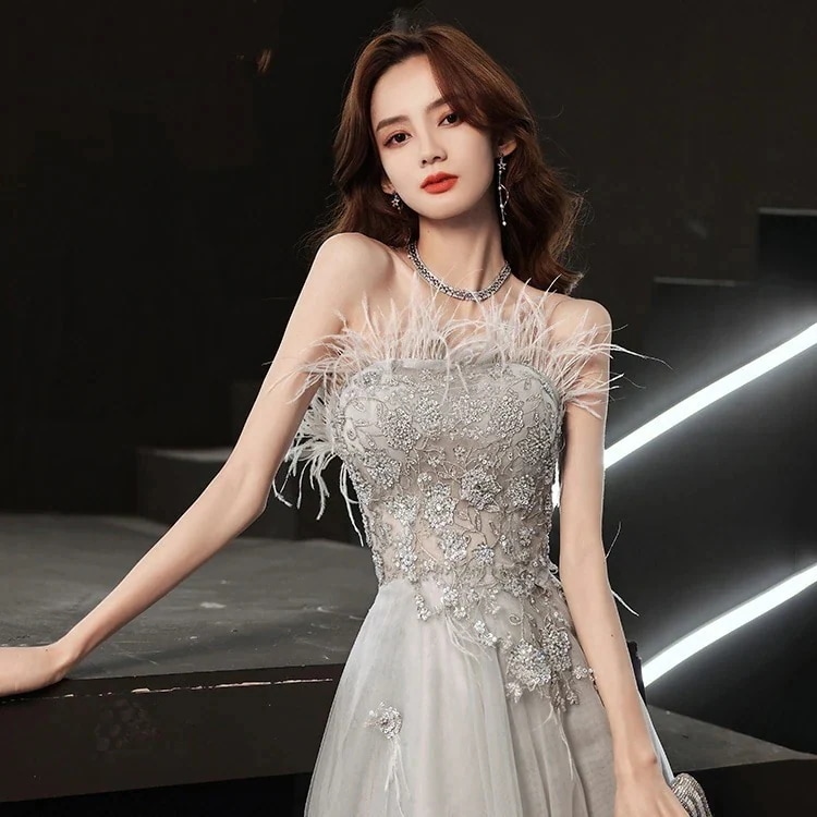 気質 パーティードレス2024大人気 新作 高級感 気質 ワンピース 花嫁ロングドレス 結婚式ワンピース 結婚式 ドレス ウェディングドレス 白 ロングドレス 韓国ファッション60 11,120円