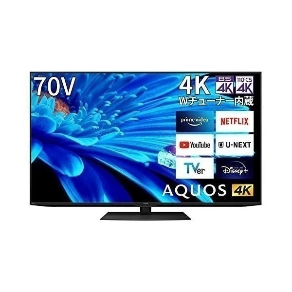 SHARP シャープ AQUOS 4T-C70EN1 4K液晶テレビ 70V型 GoogleTV EN1ライン