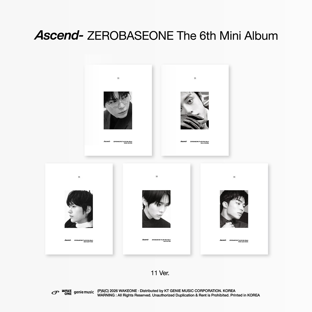 【アルバム5種】 ZEROBASEONE - The 6th Mini Album [ Ascend- ] 11 Ver. / ゼロベースワン