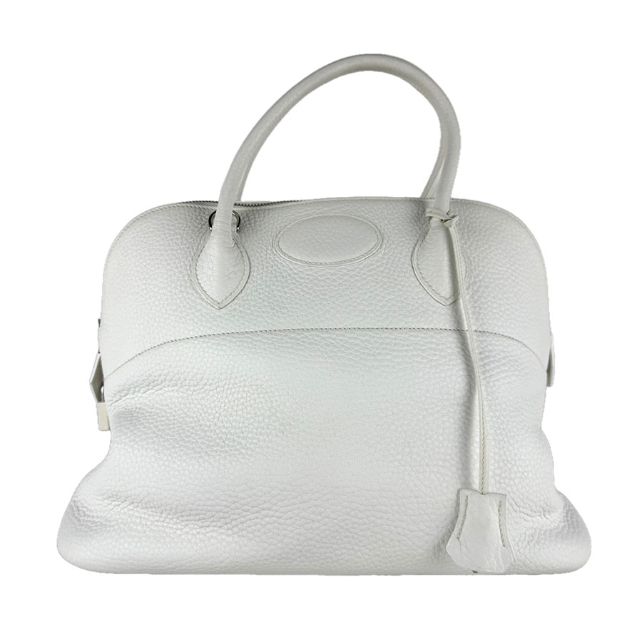 エルメス HERMES ハンドバッグ ショルダーバッグ ボリード 35 トリヨンクレマンス ホワイト シルバー レディース z9992