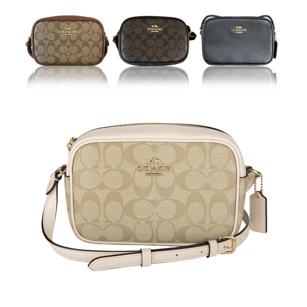 【Scarf* Free Gift】ミニジェイミー カメラバッグ シグネチャー CQ874/CR110 即発 アウトレット