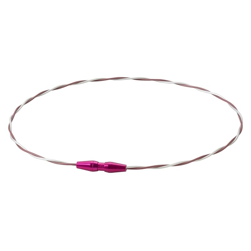 【佐藤輝明選手愛用商品】phiten(ファイテン) ネックレス RAKUWAネックワイヤー EXTREME トルネード ピンク/ホワイト 43cm【肩こり】【首こり】【ファイテン先端技術メタックス採用