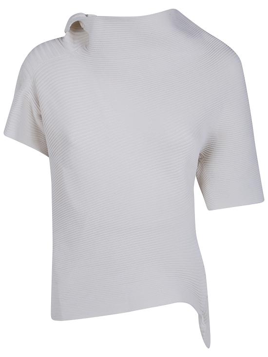 ISSEY MIYAKE Women Tops IM66KN754 02 OFFWHITE