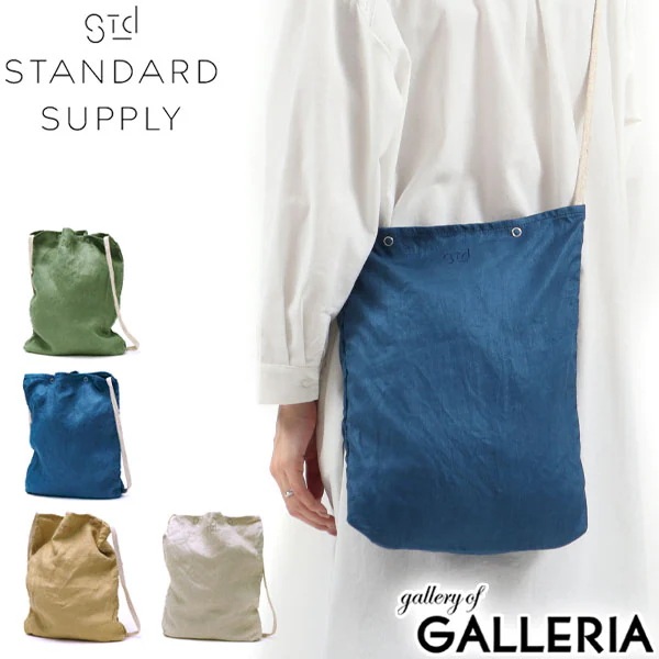 スタンダードサプライ ショルダーバッグ STANDARD SUPPLY バッグ DAILY LINEN 斜めがけ 薄マチ リネン メンズ レディース SHOULDER TALL