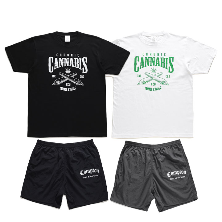 ACE FLAG 上下セット 半袖 ブランド Tシャツ ハーフパンツ メンズ 春夏用 全2色 大きいサイズ エースフラッグ セットアップ ナイロン バッズ 大麻 6,890円