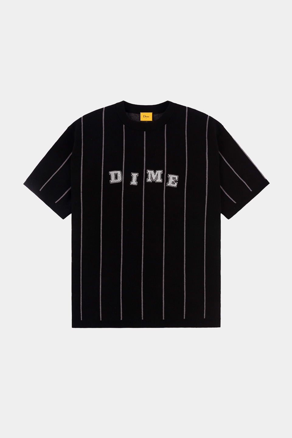 【DIME】 DIME STRIPED SS KNIT : BLACK