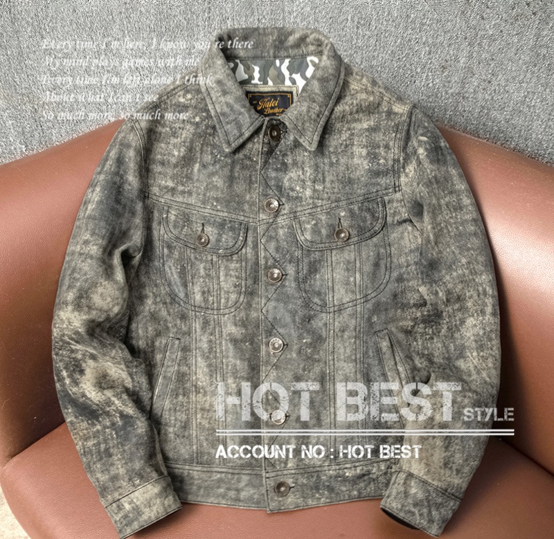 シープスキン サードタイプ Gジャン デザイナーズ 迷彩 ミリタリー 革ジャン ライダース レザージャケット ヴィンテージ加工