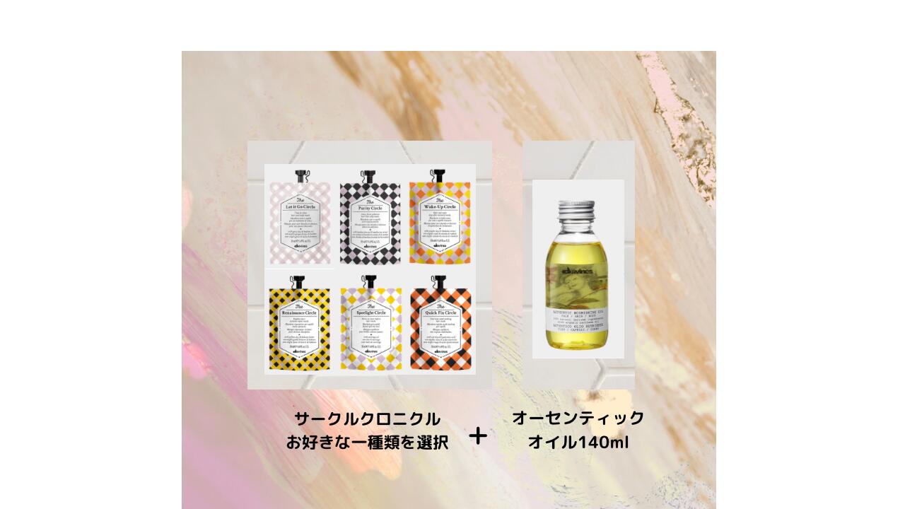 【数量限定２０セット】【ホワイトデーギフト】【バレンタイン】【誕生日】【プレゼント】【ダヴィネス】【ギフトボックス】選べる　サークルクロニクル　集中ケアトリートメント　／オーセンティック１４０ｍｌセッ