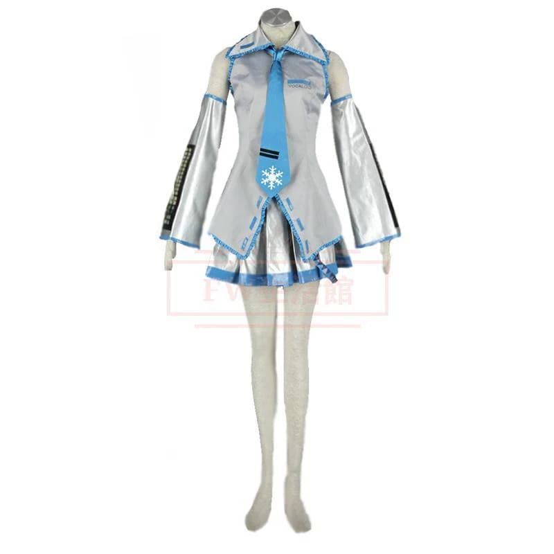 【新品開催 即納】Vocaloid ボーカロイド コスプレ 初音ミク 雪ミク2010 コスプレ衣装 コスチューム 演出服 アニメ ゲーム ハロウィン cosplay 変装