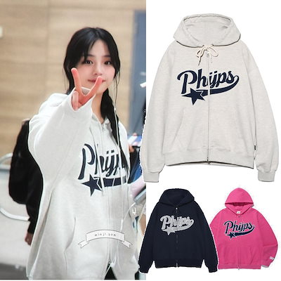 ★Newjeans ミンジ★PHYPS★韓国 PHYPS STAR TAIL HOODIE ZIP UP org.jpg