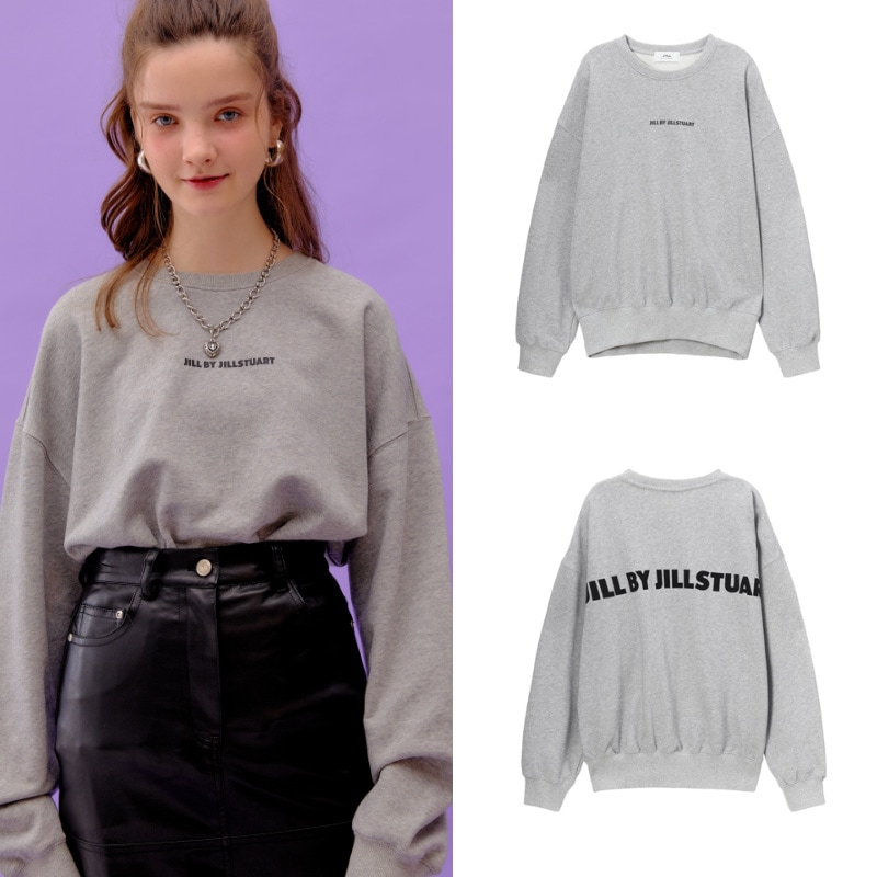 GRAYロゴプリントコットンロングスリーブTシャツ