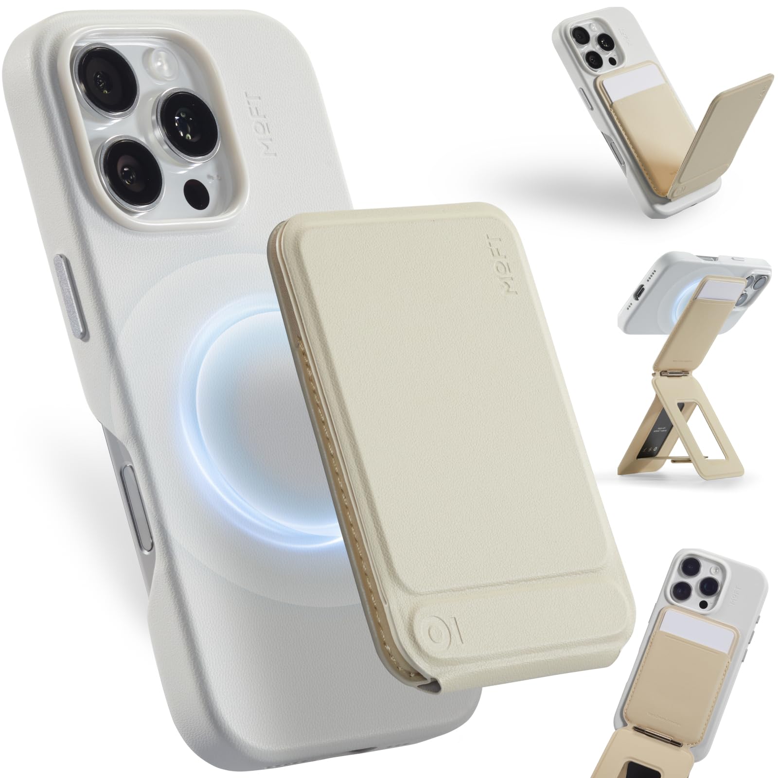 [MOFT] 公式直営店 8-in-1カードケース NFCカード対応 強力磁力 スマホスタンド MagSafe対応ウォレット 超薄型軽量 折りたたみ式 iPhone 17/16/15/14/13/12