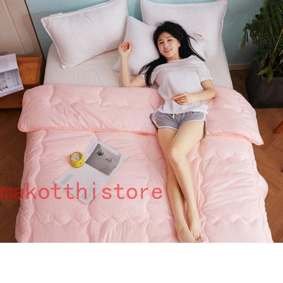 掛け布団 ダブルロング 180*220cm わた入り掛け布団 軽量タイプ 超暖 軽量 洗える 暖かさ羽毛の約2倍 保温力 掛ふとん 高機能中綿入り あったか 5,100円