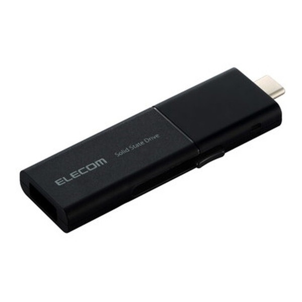ESD-EWB0500GBKR SSD 外付け 500GB USB3.2Gen1 読込最大420MB/秒 USBメモリ型 スライド式 高速 Type-C/USB-A 両対応 ブラック メーカー直送